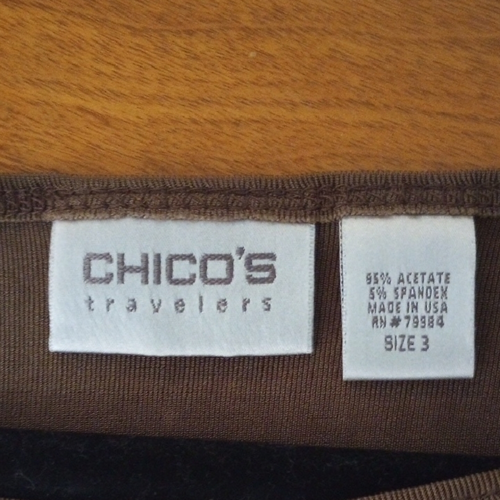 Chico's Rich Brown Tank Top - Picture 2 of 3